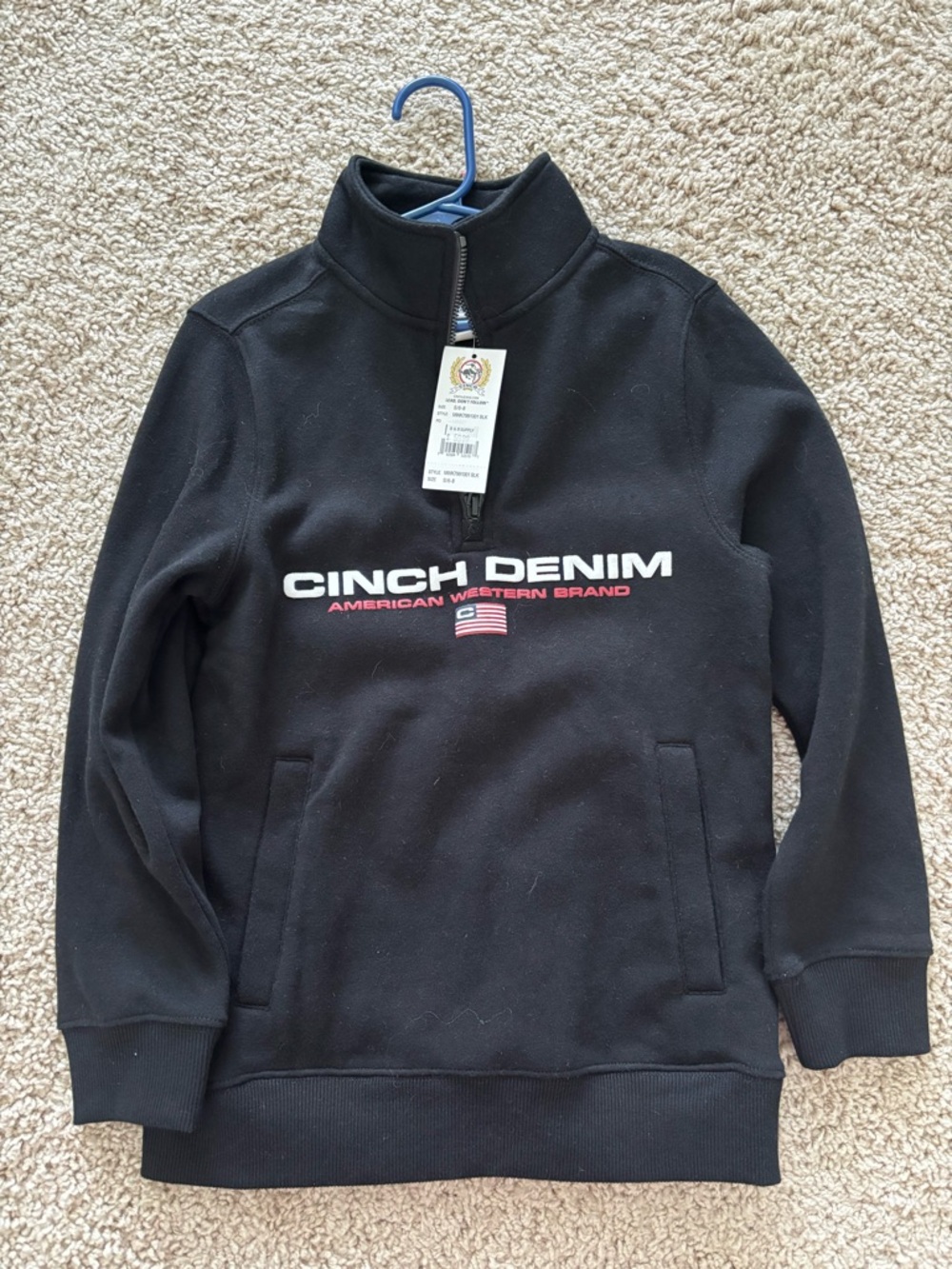 Cinch boys quarter zip
